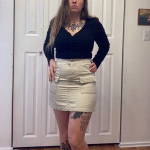Vintage GAP Khaki Cargo Mini Skirt